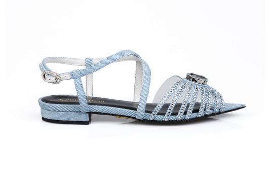 Bloom Flats (Denim)
